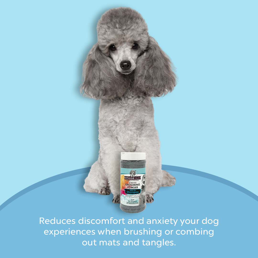 Gray / Merle Doggie Dust Grooming Powder with Dry Shampoo